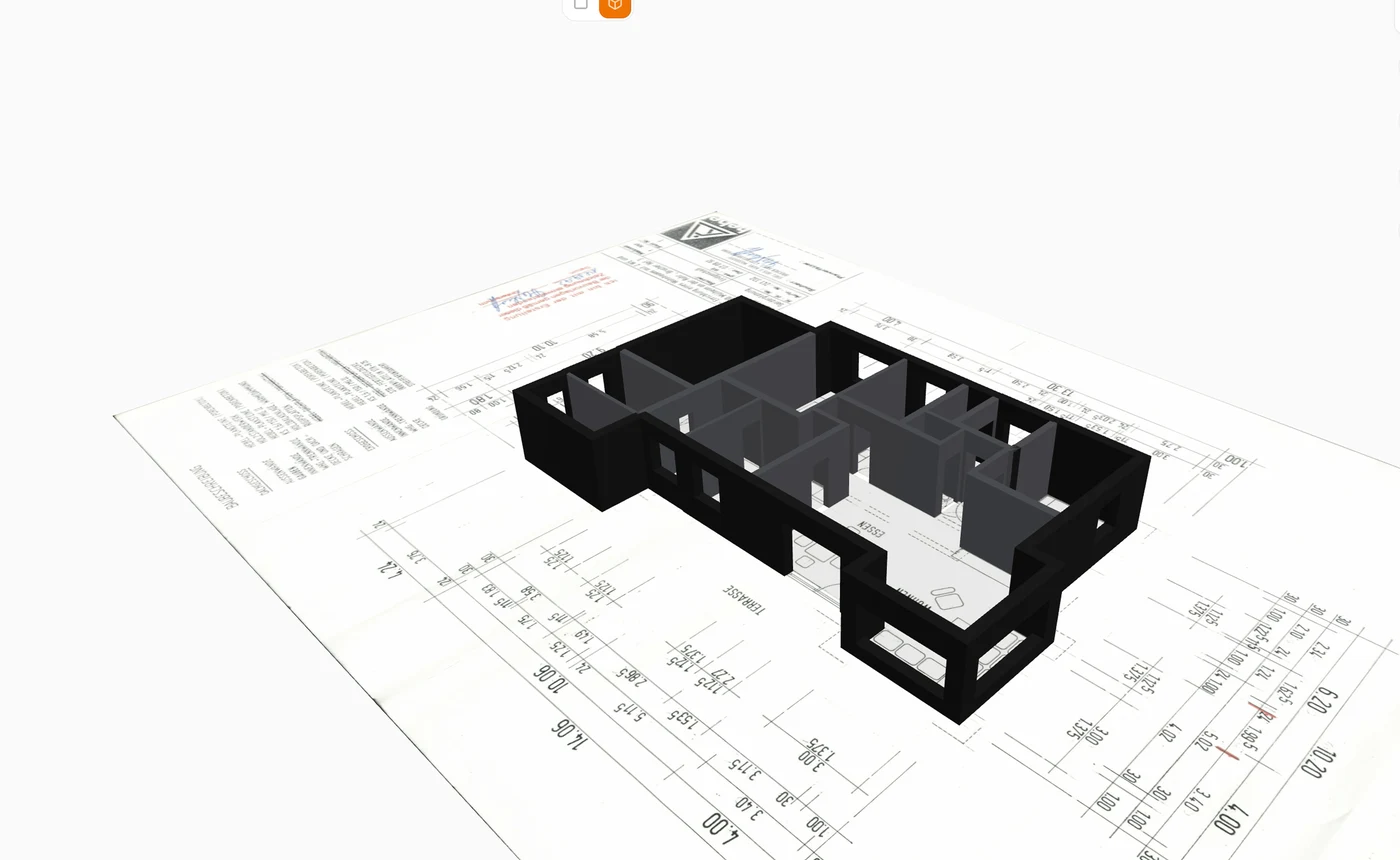 3D Modell aus dem Plan