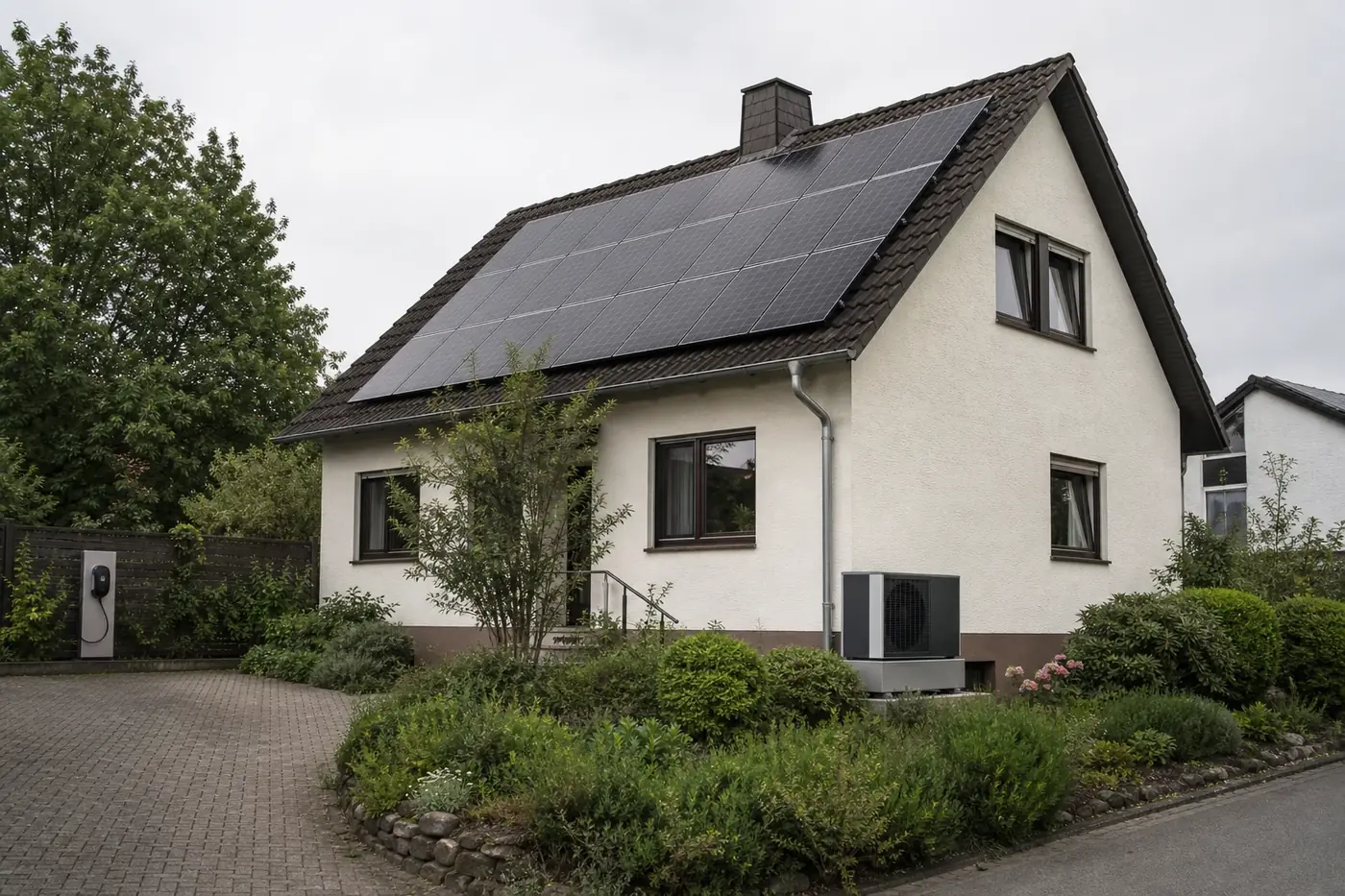 KI-generiertes Bild zum Projekt: Einfamilienhaus von 1984 mit Gasheizung